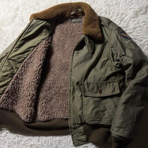 Veste Bomber B-10 Cockpit USA - Taille XL - Couleur Kaki (extérieur) - Doublure Alpaga - Occasion Très Bon état