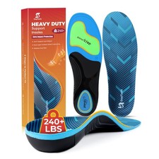 240 LBS Heavy Duty Support Insoles for Men Women, Shoe Orthotic Insert for P...