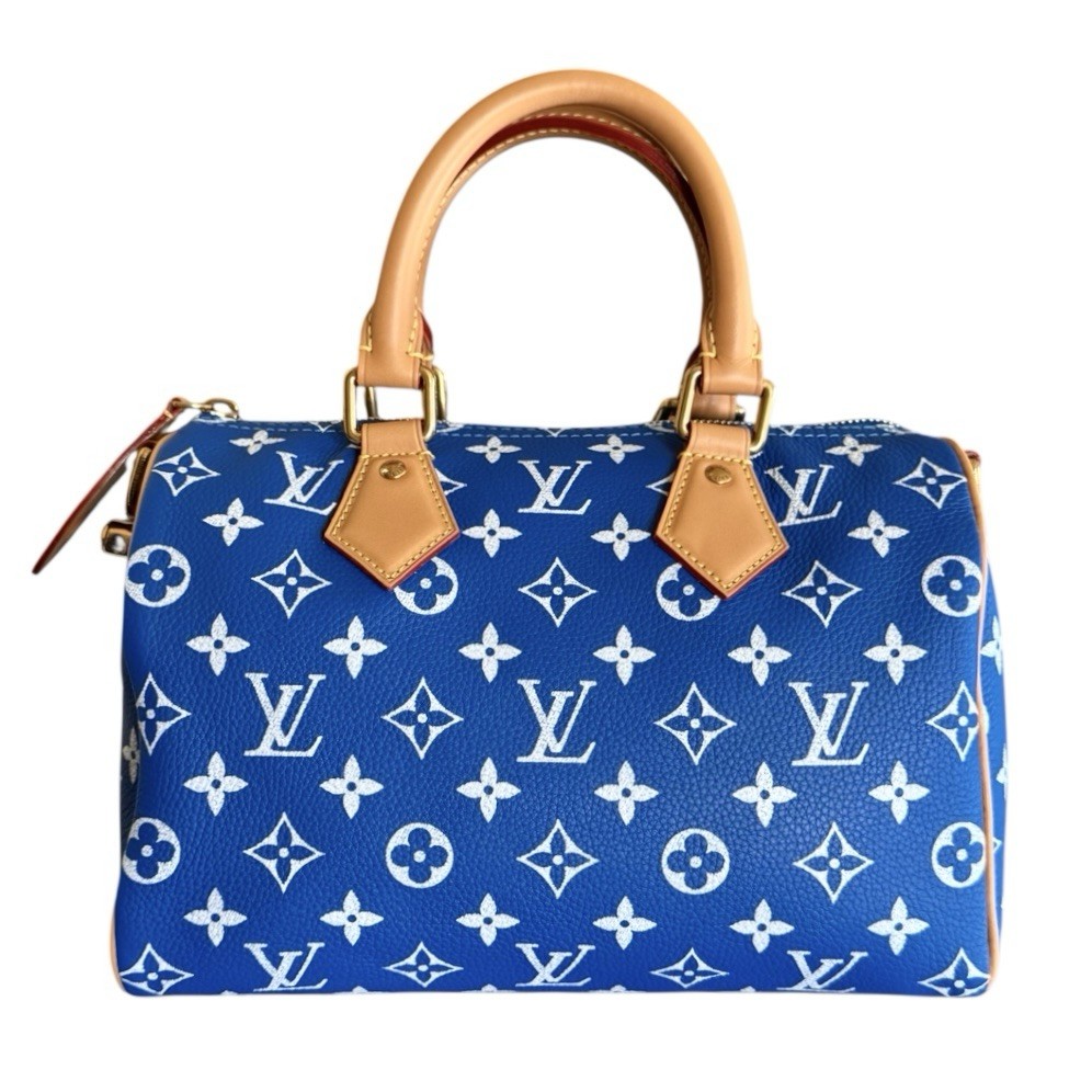 NEW RUNWAY PIECE! LOUIS VUITTON Speedy P9 Bandouliere 25 BLUE