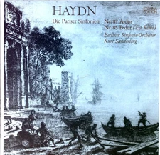 Haydn, Berliner Sinfonie-O. Kurt Sanderling - Pariser Sinfonien I - GDR LP '*