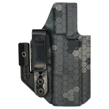 Inside-the-Waistband (IWB) Tuckable Kydex Holster - Hexcamo Gray - Optic Ready