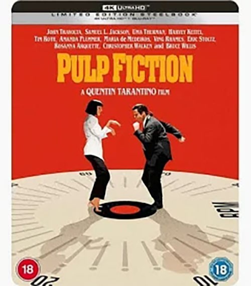 Pulp Fiction Limited Edition 4K UHD + Blu-Ray Steelbook (UK Import)