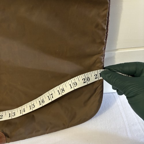 Renwick Bull Hide Leather Garment Bag Brown Duffel Fold Over Canada 36” Travel - Bild 16 von 19
