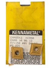 2 Pcs Kennametal CNMG 543 Grade: KC990 Carbide Inserts