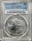 2021-O Privy Morgan Silver Dollar $1 100th Anniversary Coin, PCGS MS70