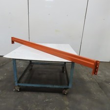 96" x 4" x 1-5/8" 40E Shaved Pin Pallet Racking Beam Shelf 5,015 lbs Lot/1 NEW