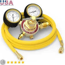 Nitrogen Regulator CGA580 600PSI Low Pressure 4000PSI High Pressure Hose New