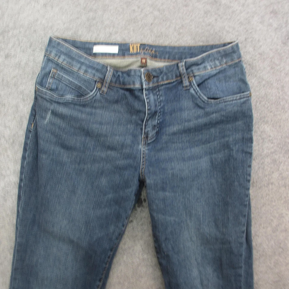 KUT from the Kloth Jeans Womens 10 Blue Katy Boyfriend Stretch Denim Mid Rise - Image 2 of 4