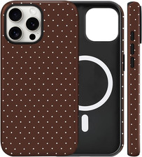 Magnetic for Iphone 16 Pro Case Cute Polka Dot Phone Case, Shockproof Slim TPU a