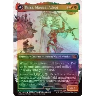 Foil Terra, Magical Adept (borderless) M/NM Magic MTG Final