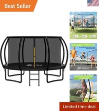 10FT 12FT 14FT 15FT 16FT Recreational Trampolines with Enclosure Net and Ladd...
