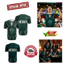 2026 Mexico Fan Soccer Jersey - Retro Aztec Design, Perfect for Summer Sports