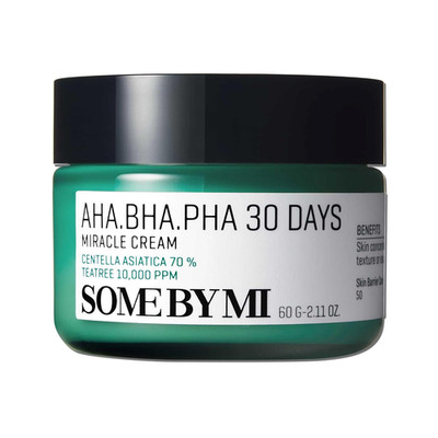 AHA BHA PHA 30 Days Miracle Cream - 2.02oz, 60ml - Mild Exfoliating Salicylic Ac
