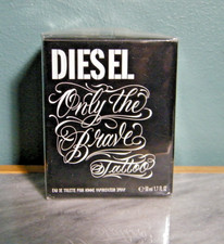 Diesel Only the Brave Tattoo Eau de Toilette Spray for Men, 1.7 oz NIB/SEALED 