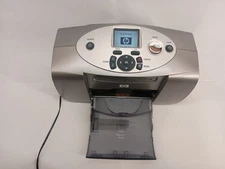 2002 HP Photosmart 230 Desktop Photo Printer Powers ON No Paper To Test