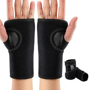 2 Pieces Carpal Tunnel Wrist Brace for Night Wrist Sleep Supports Splints Sta - Picture 1 of 6