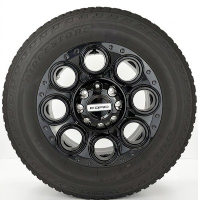 Ford F250 Super Duty 20'' Black OEM Wheels Bridgestone A/T Tires New Takeoff