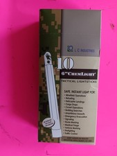 LC Industries ChemLight 6" IR INFRA Box of 10 Military Grade Glow Sticks,Red