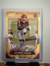 2021 Panini Score Antonio Gibson Gold Zone Autograph #80 31/50 Commanders