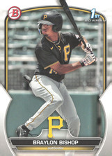 2023 Bowman - Prospects Braylon Bishop #BP-90 Pirates 1st Bowman