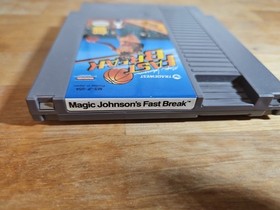 Magic Johnson's Fast Break - Authentic Nintendo NES Game - Tested & Works