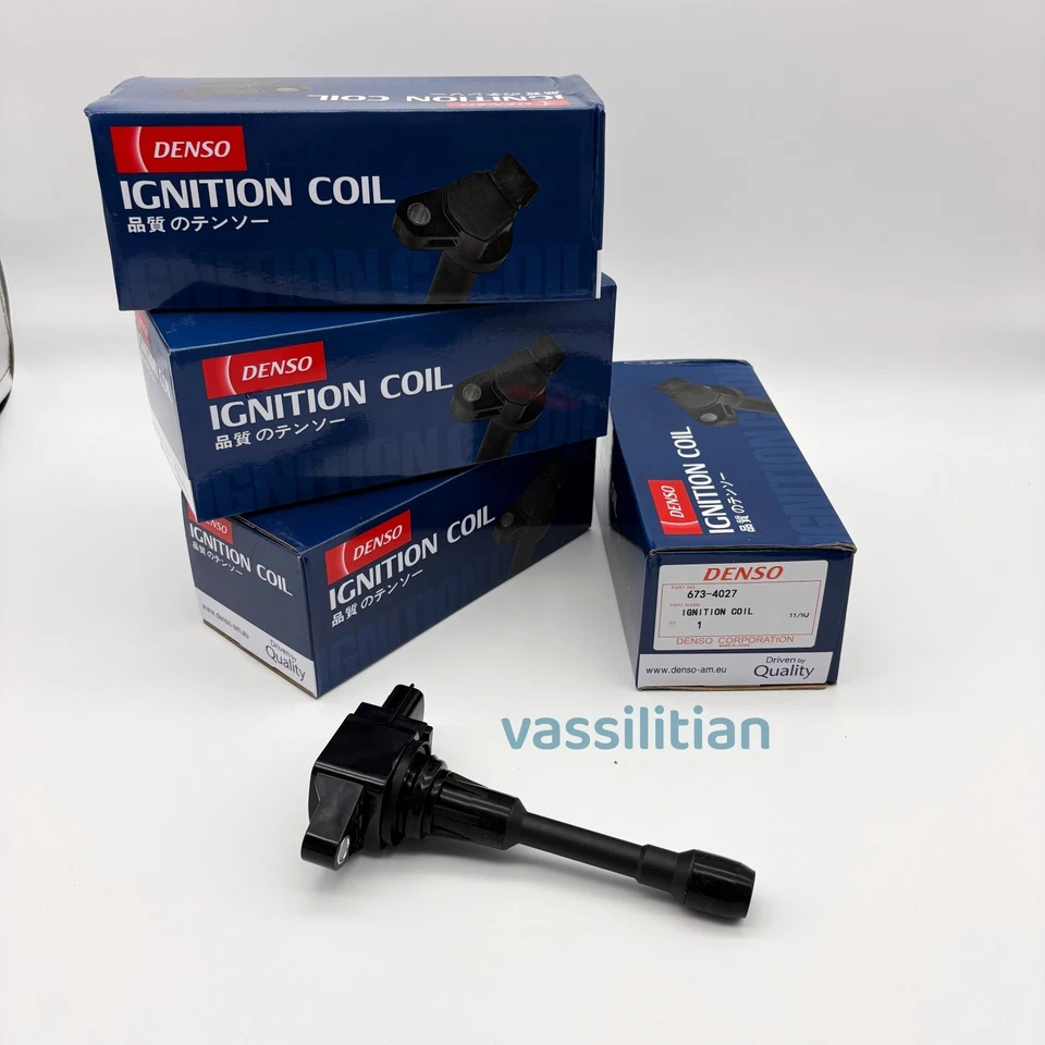 Bobina de encendido 4*DENSO 673-4027 para Nissan Frontier 2005-2017 2,5 L 22448-EA000 Foto 2 de 4