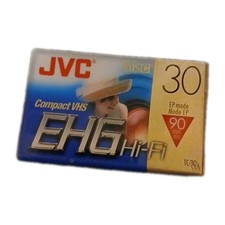 VHS-C Compact 90 Minute Video JVC Cassette Tape TC 30 EHG Hi-Fi New