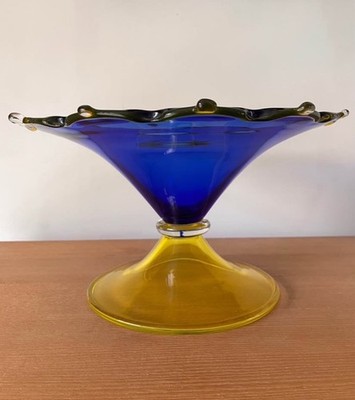 Murano Glass Centerpiece Bowl by Marcello Furlan - Signed