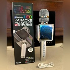 Popsolo Glow LED Karaoke Microphone and speaker NIB