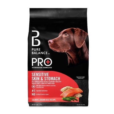 Dry Dog Food for Sensitive Skin and Stomach with Salmon and Rice Recipe 16 lb