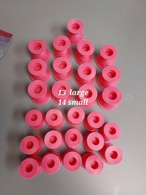 Magic No Heat 27 Total Hair Styling Rollers 13 Pcs Lg 14 Pcs Sm Silicone Curlers