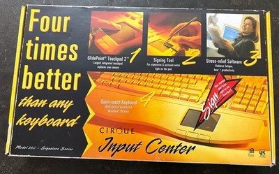 Vtg Cirque Input Center Ergonomic Model 360 Signature Series Computer Keyboard