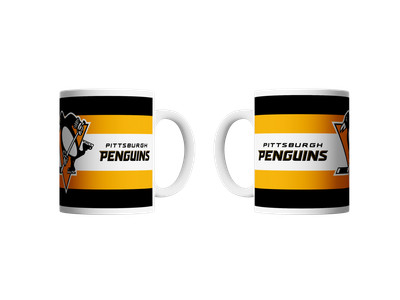 Pittsburgh Penguins - offizielle NHL Tasse ''Stripes'' 330ml