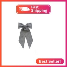 ClassExceed Extra Large Long Tail Jumbo Size School Uniform Plaid Girls Hair Bow