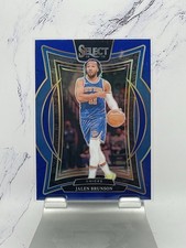 Knicks 2024-25 Panini Select #42 Jalen Brunson Blue Prizm