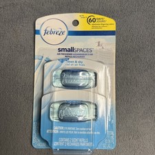 Febreze Small Spaces Air Freshener Refills Linen  Sky 2 Ct. Discontinued 2016