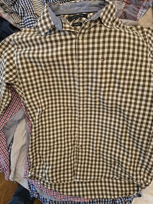 Tommy Hilfiger Hemd Herren kariert L Vintage Fit