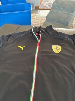 Puma Ferrari Racing Track Jacket F1 Men Size L Black