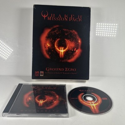 Quake 2 Mission Pack Ground Zero & The Reckoning 1998 Retro PC CD-ROM, Big Box