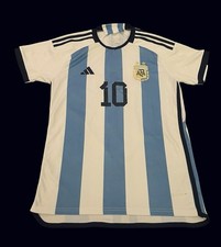 Argentina Jersey #10 Messi adidas World Cup Authentic Jersey Small  Men