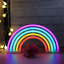 Rainbow Light Signs for Kids Gift LED Rainbow Neon Signs for Wall Decor Bedroom