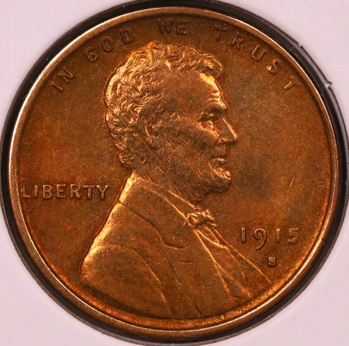 1915-S Lincoln Cent AU+ Details ***RARE ORIGINAL CENT***