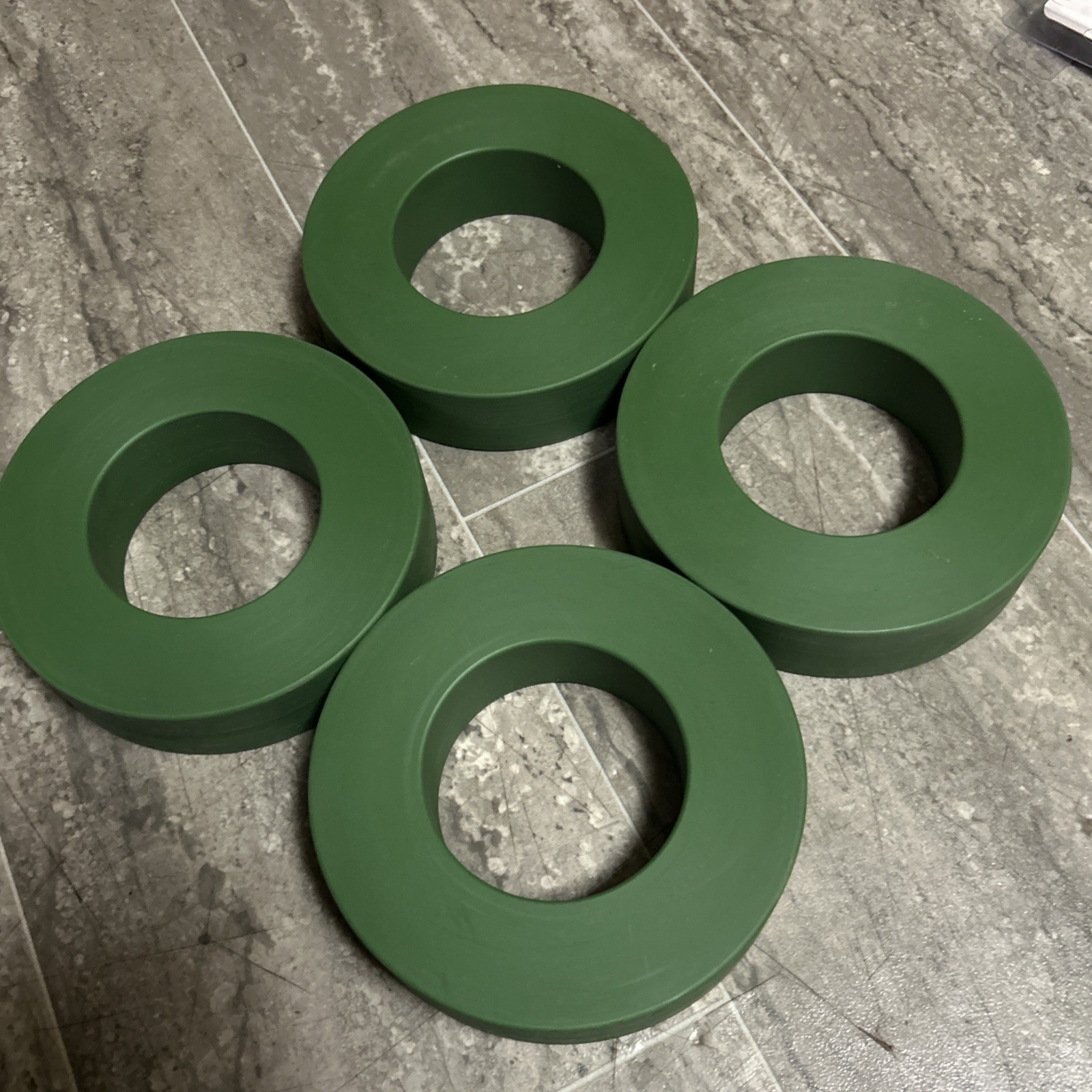 Sprinkler Head Protector Donut Guard 6.3" Green Nylon Ring for Lawn Care