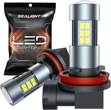 SEALIGHT H11 H8 H16 LED Fog Light Bulbs or DRL, Real 360° illumination Fog...