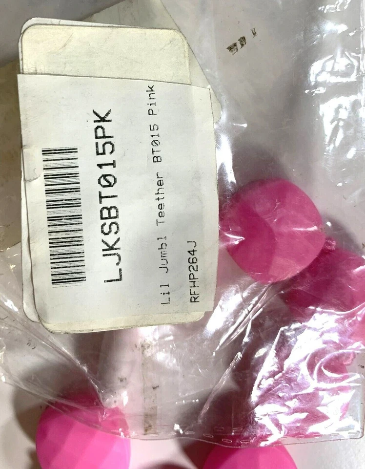 Lil Jumbl BPA-Free Baby Teething Bracelet BT015 White Pink Cream Purple LOT OF 4 - Image 2 of 4