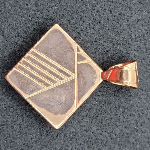 Jay King Mine Finds Copper Neutral Colored Jasper Pendant DRT Signed Reversible - Picture 11 of 24