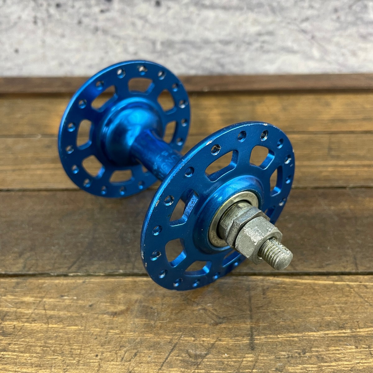 Sunshine BMX High Flange Front Hub Blue Old School BMX 36 Hole 36h
