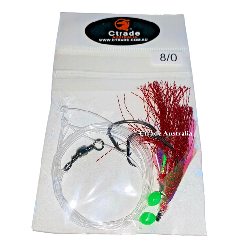 10 x Ctrade Australia Snapper Rigs Reef Fishing Rigs 8/0 60lb Line - Picture 3 of 5