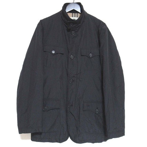 BURBERRY LONDON Nova Check Lining Nylon Hunting Jacket Padded Jacket 52 Black