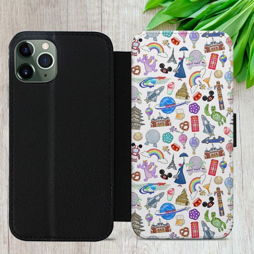 MICKEY MINNIE PATTERN CASE FOR IPHONE SAMSUNG PIXEL FLIP WALLET PHONE COVER GIFT - Picture 14 of 18